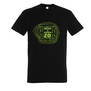20 éves jubileumi póló - fekete-zöld